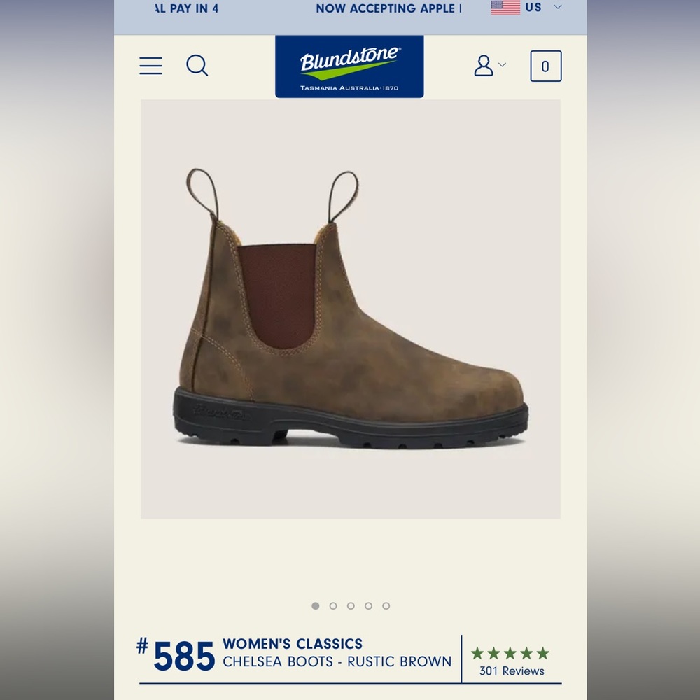 Women’s Blundstone Classic 585 Rustic Brown